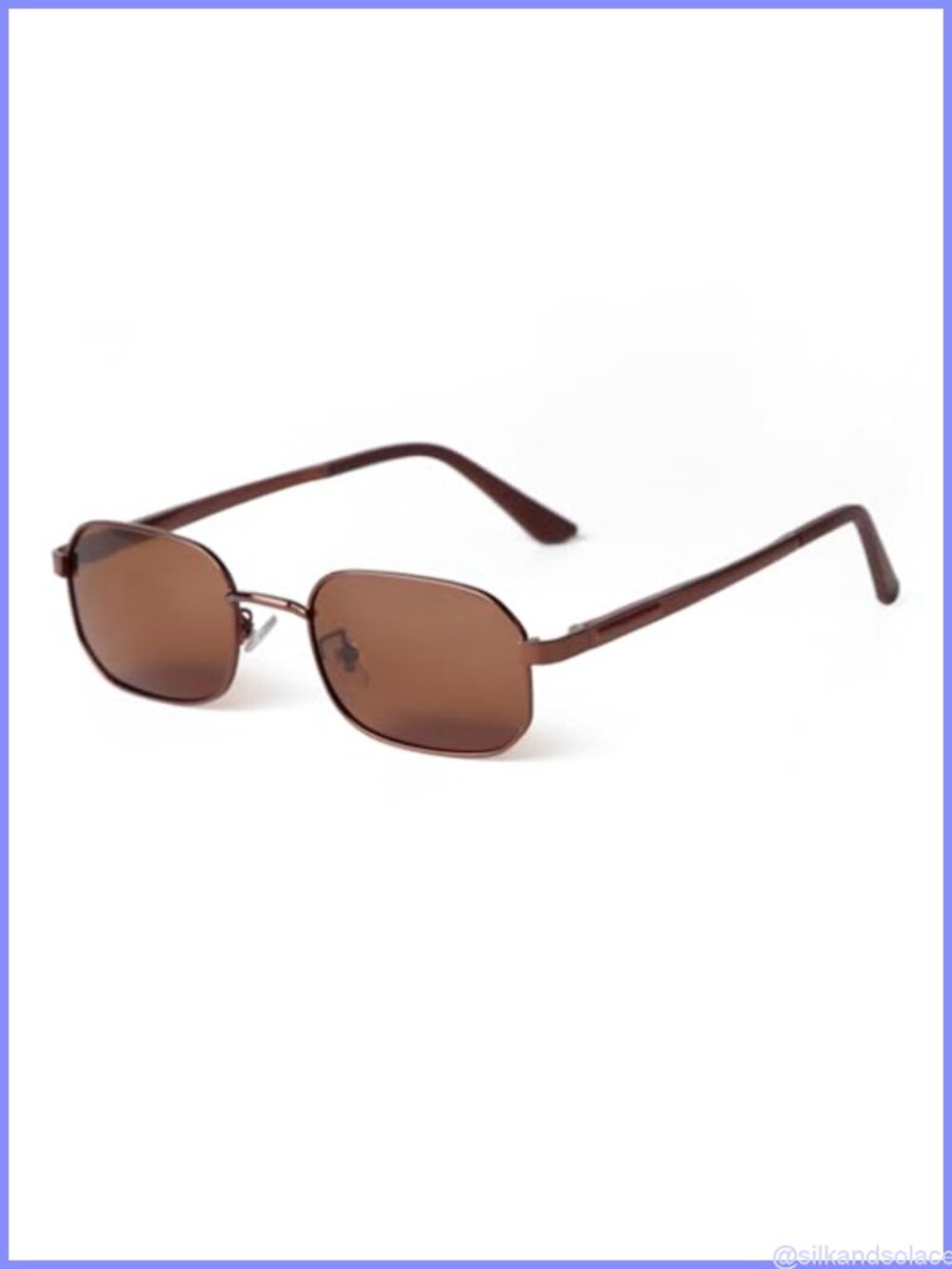 Polarized Sunglasses Al-Mg Metal Lightweight UV Protection Rectangular